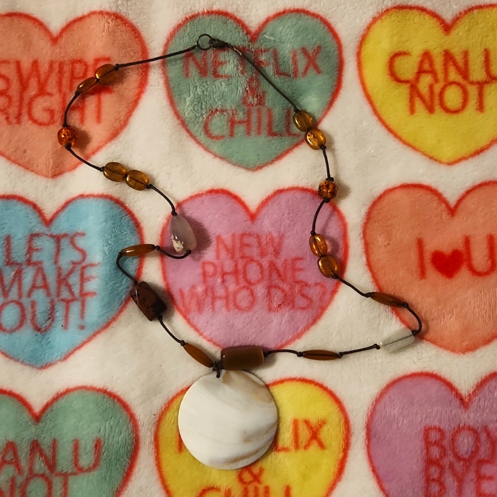 Mother of Pearl Boho Necklace